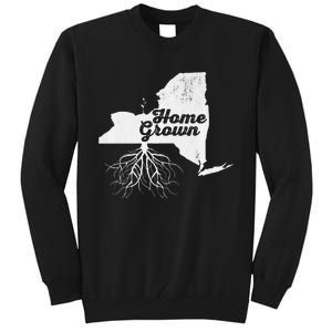 New York Home Grown Roots Ny State Pride Tall Sweatshirt