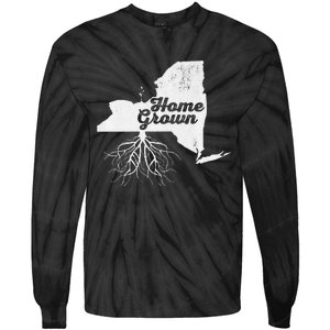 New York Home Grown Roots Ny State Pride Tie-Dye Long Sleeve Shirt