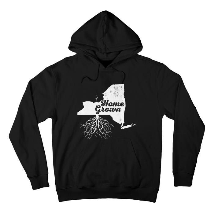 New York Home Grown Roots Ny State Pride Tall Hoodie