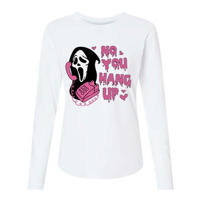 No You Hang Up Ghostface Womens Cotton Relaxed Long Sleeve T-Shirt