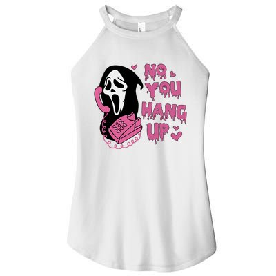 No You Hang Up Ghostface Women’s Perfect Tri Rocker Tank