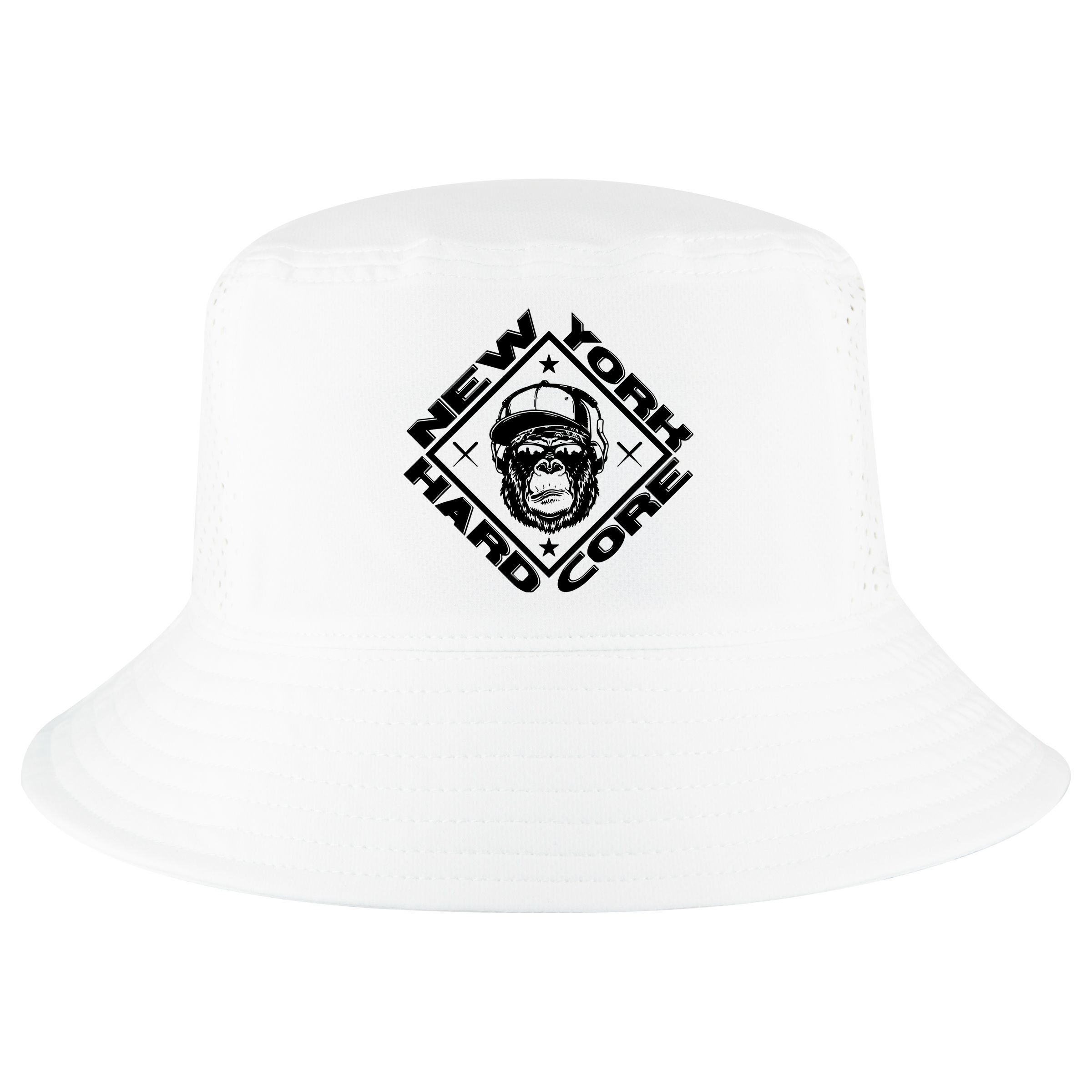 New York Hardcore Monkey Is Worldwide Nyhc Punks Not Dead Cool Comfort Performance Bucket Hat