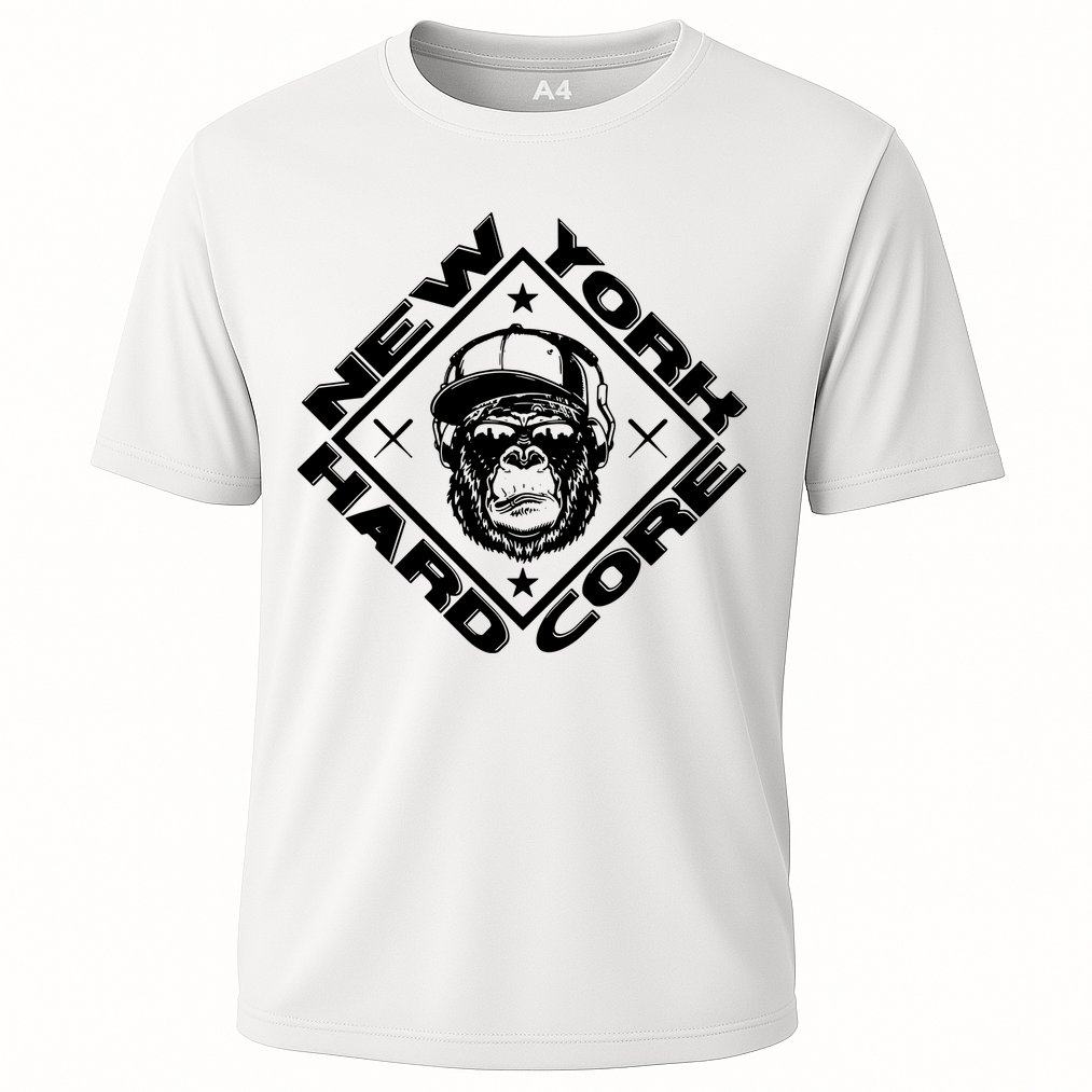 New York Hardcore Monkey Is Worldwide Nyhc Punks Not Dead Cooling Performance Crew T-Shirt