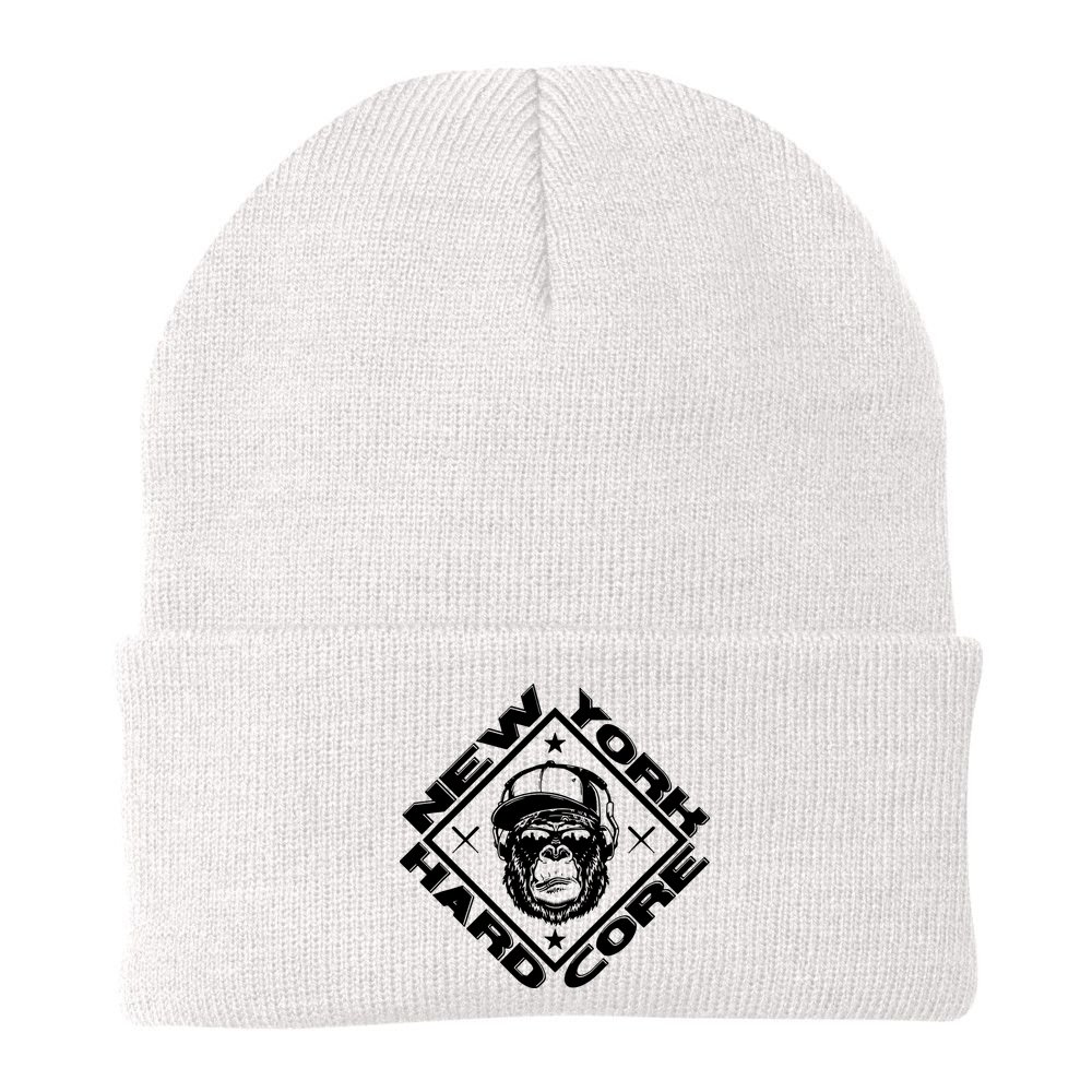 New York Hardcore Monkey Is Worldwide Nyhc Punks Not Dead Beanie