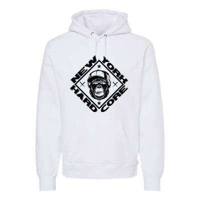 New York Hardcore Monkey Is Worldwide Nyhc Punks Not Dead Premium Hoodie