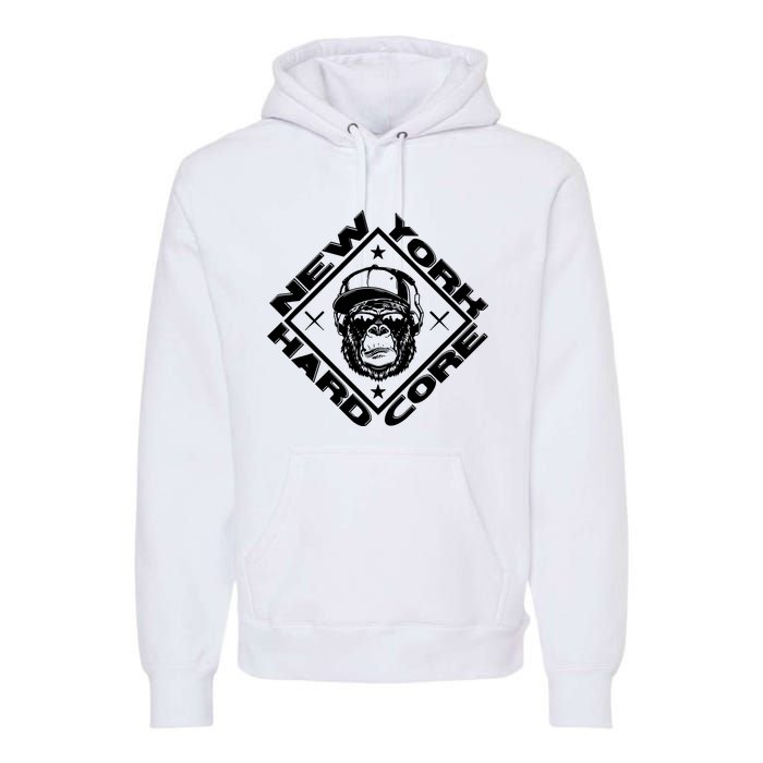 New York Hardcore Monkey Is Worldwide Nyhc Punks Not Dead Premium Hoodie