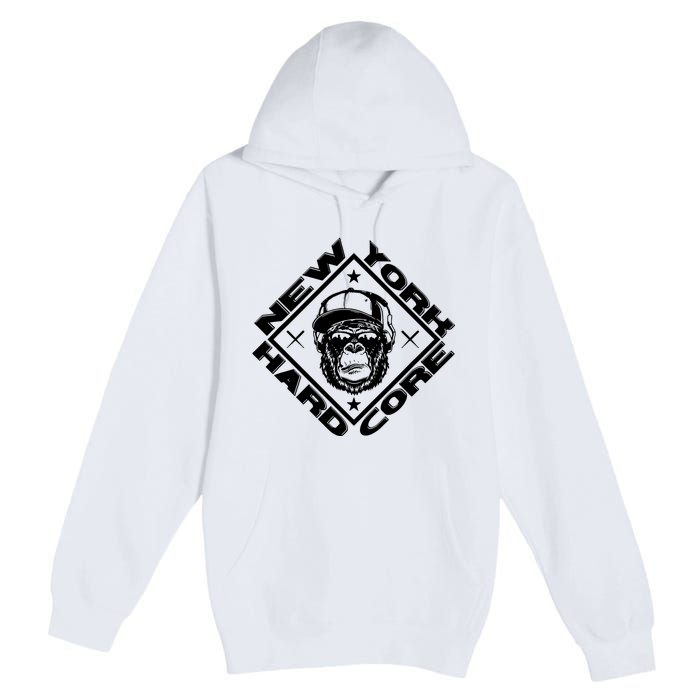 New York Hardcore Monkey Is Worldwide Nyhc Punks Not Dead Premium Pullover Hoodie