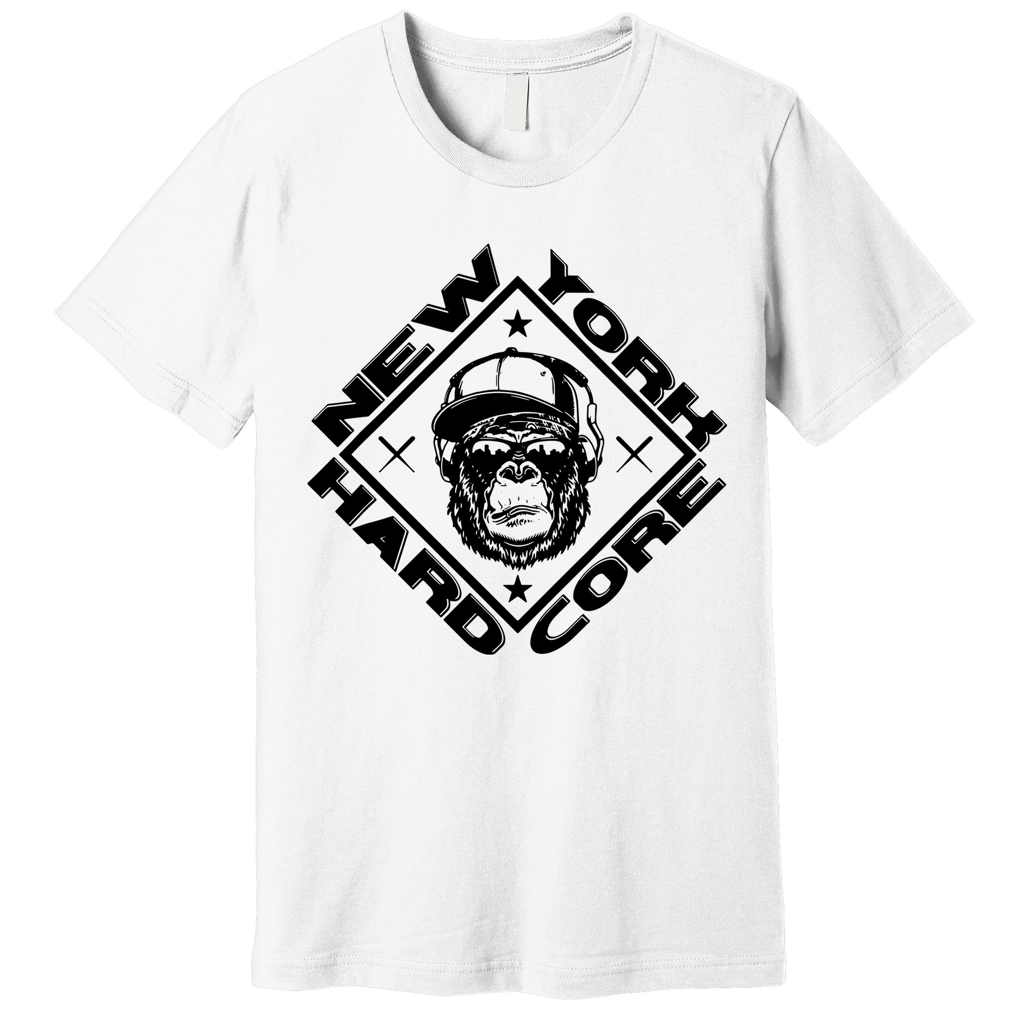 New York Hardcore Monkey Is Worldwide Nyhc Punks Not Dead Premium T-Shirt