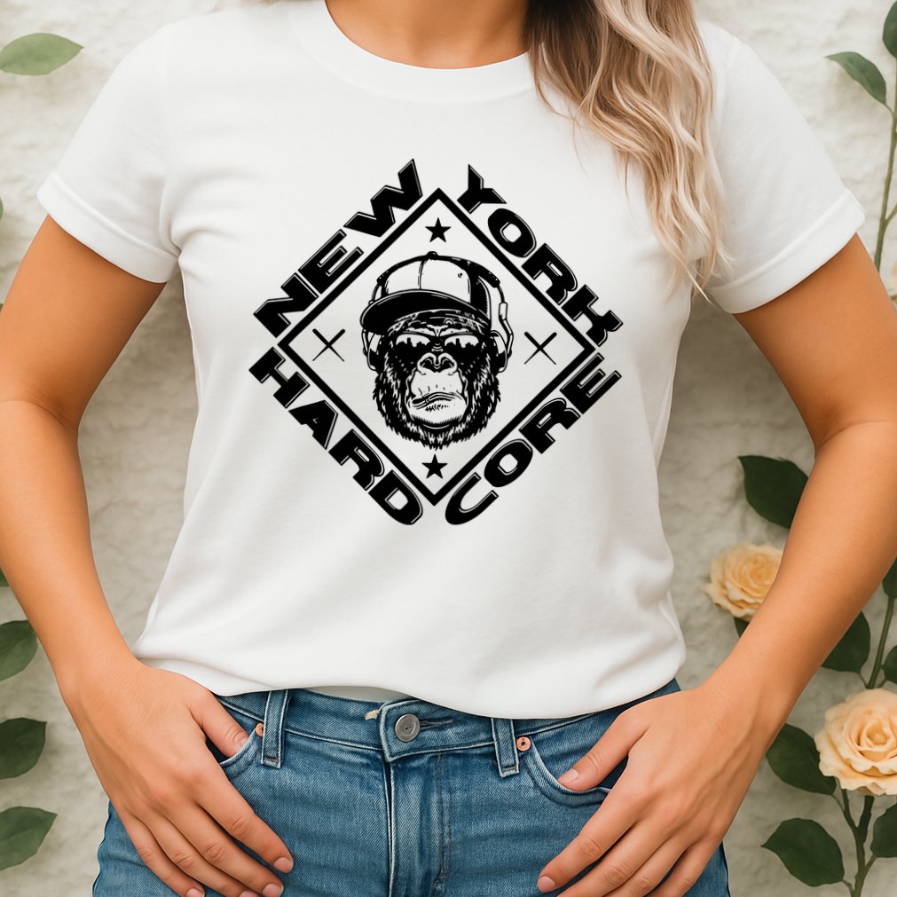 New York Hardcore Monkey Is Worldwide Nyhc Punks Not Dead Womens T-Shirt