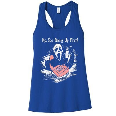 No You Hang Up First Ghost Calling Halloween Sweatshirt Women's Racerback Tank