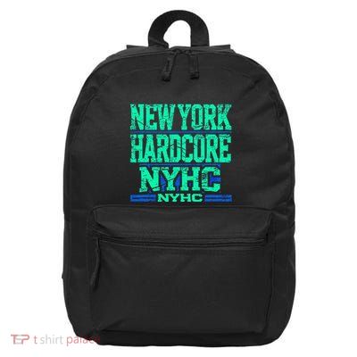 New York Hardcore Nyhc Usa Straight Edge Music Movement 16 in Basic Backpack