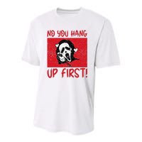 No You Hang Up First Youth Performance Sprint T-Shirt