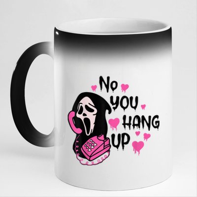 No You Hang Up First Ghost Calling Halloween Sweatshirt 11oz Black Color Changing Mug