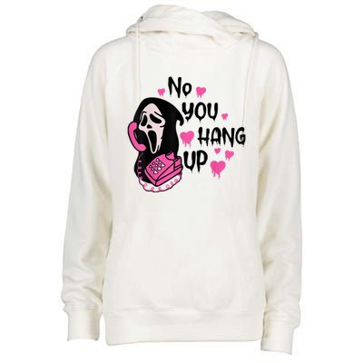 No You Hang Up First Ghost Calling Halloween Sweatshirt Womens Funnel Neck Pullover Hood