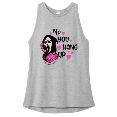 No You Hang Up First Ghost Calling Halloween Sweatshirt Ladies PosiCharge Tri-Blend Wicking Tank