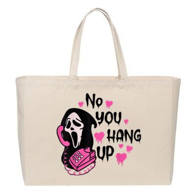 No You Hang Up First Ghost Calling Halloween Sweatshirt Cotton Canvas Jumbo Tote