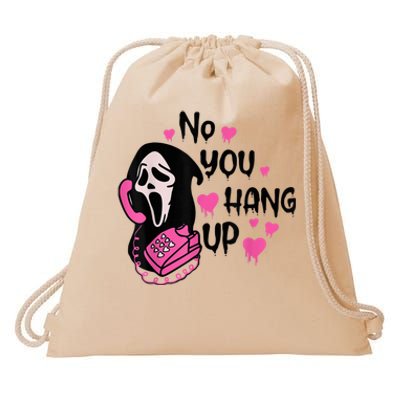 No You Hang Up First Ghost Calling Halloween Sweatshirt Drawstring Bag