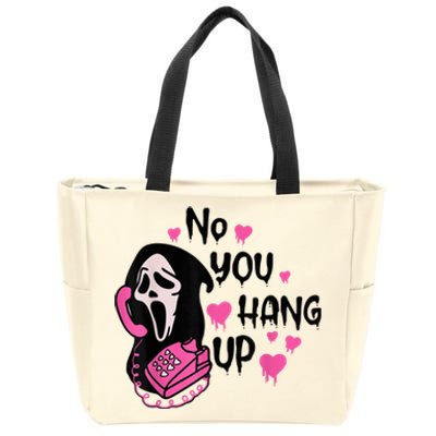 No You Hang Up First Ghost Calling Halloween Sweatshirt Zip Tote Bag