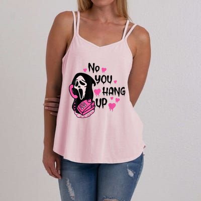 No You Hang Up First Ghost Calling Halloween Sweatshirt Women's Strappy Tank