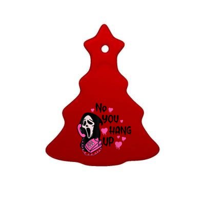 No You Hang Up First Ghost Calling Halloween Sweatshirt Ceramic Tree Ornament