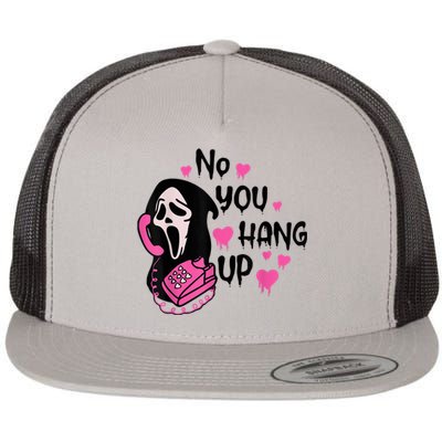 No You Hang Up First Ghost Calling Halloween Sweatshirt Flat Bill Trucker Hat