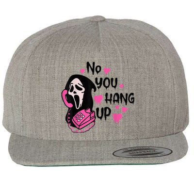 No You Hang Up First Ghost Calling Halloween Sweatshirt Wool Snapback Cap