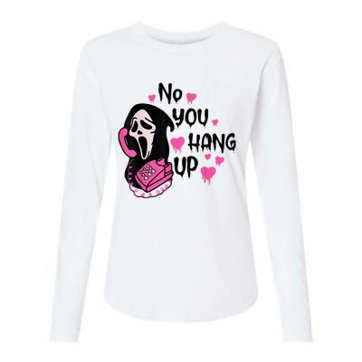 No You Hang Up First Ghost Calling Halloween Sweatshirt Womens Cotton Relaxed Long Sleeve T-Shirt