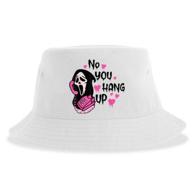 No You Hang Up First Ghost Calling Halloween Sweatshirt Sustainable Bucket Hat