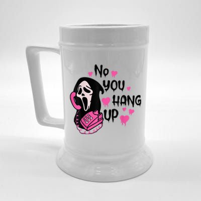 No You Hang Up First Ghost Calling Halloween Sweatshirt Beer Stein