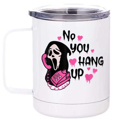 No You Hang Up First Ghost Calling Halloween Sweatshirt 12 oz Stainless Steel Tumbler Cup