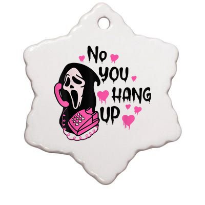 No You Hang Up First Ghost Calling Halloween Sweatshirt Ceramic Star Ornament