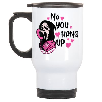 No You Hang Up First Ghost Calling Halloween Sweatshirt Stainless Steel Travel Mug