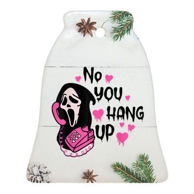 No You Hang Up First Ghost Calling Halloween Sweatshirt Ceramic Bell Ornament