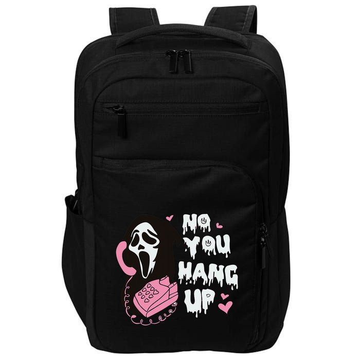 No You Hang Up First. Ghost Halloween Funny Impact Tech Backpack