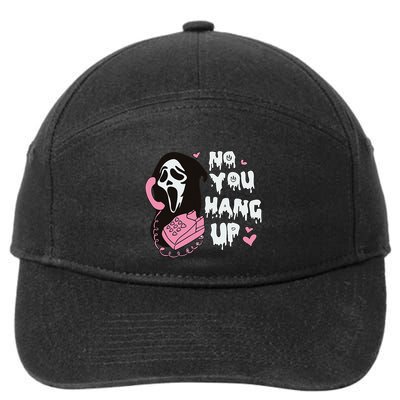 No You Hang Up First. Ghost Halloween Funny 7-Panel Snapback Hat