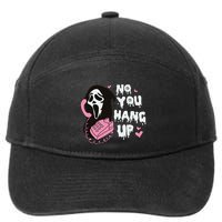 No You Hang Up First. Ghost Halloween Funny 7-Panel Snapback Hat