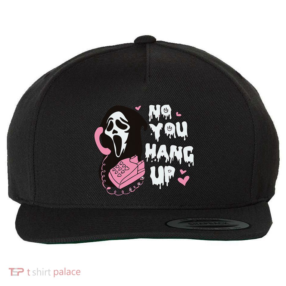 No You Hang Up First. Ghost Halloween Funny Wool Snapback Cap