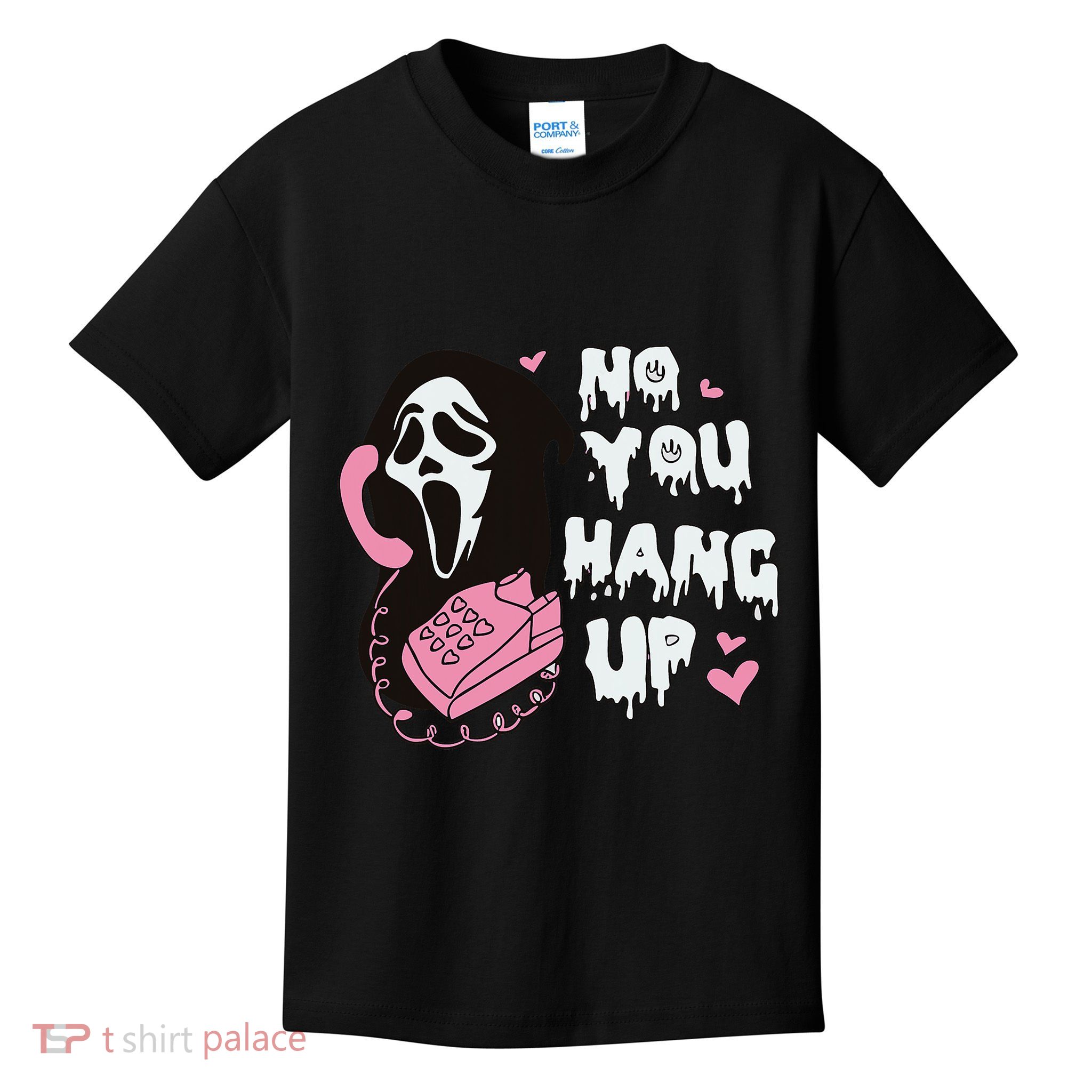 No You Hang Up First. Ghost Halloween Funny Kids T-Shirt