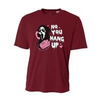 No You Hang Up First. Ghost Halloween Funny Youth Performance Sprint T-Shirt