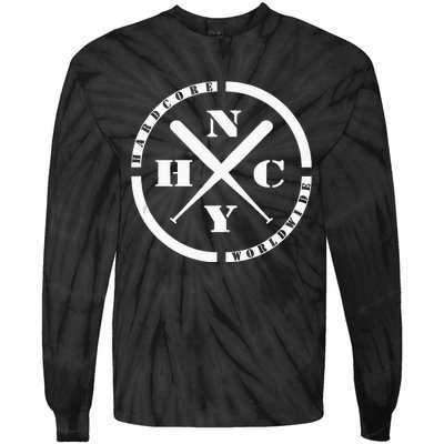 NEW YORK Hardcore Is Worldwide NYHC Punks Not Dead Tie-Dye Long Sleeve Shirt