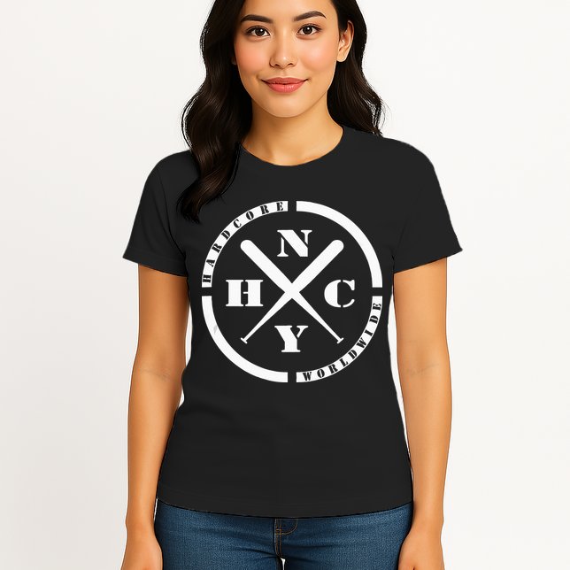 NEW YORK Hardcore Is Worldwide NYHC Punks Not Dead Womens T-Shirt