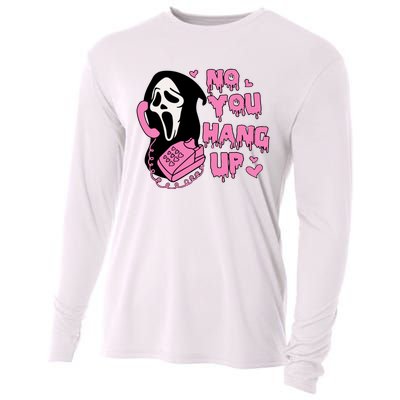 No You Hang Up Funny Ghostface Valentine Halloween Cooling Performance Long Sleeve Crew