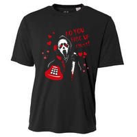 No You Hang Up Ghost Horror Valentines Day Cooling Performance Crew T-Shirt