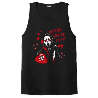 No You Hang Up Ghost Horror Valentines Day PosiCharge Competitor Tank