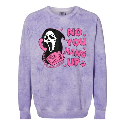 No You Hang Up First Ghost Calling Halloween Colorblast Crewneck Sweatshirt