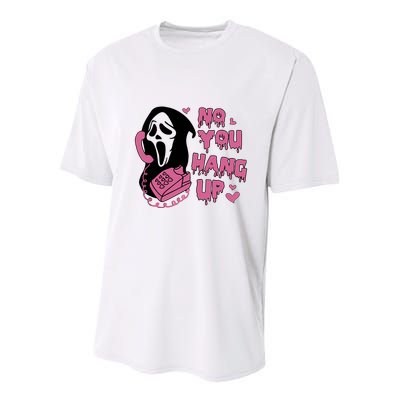 No You Hang Up Youth Performance Sprint T-Shirt