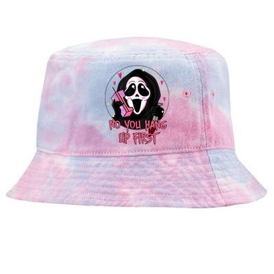 No You Hang Up First Ghost Calling Halloween Tie-Dyed Bucket Hat