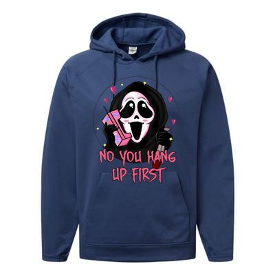 No You Hang Up First Ghost Calling Halloween Performance Fleece Hoodie