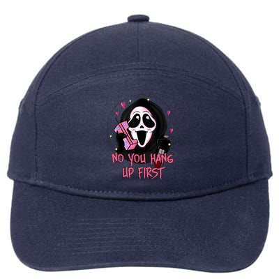 No You Hang Up First Ghost Calling Halloween 7-Panel Snapback Hat