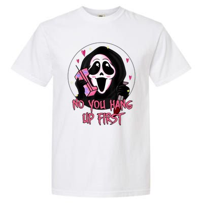 No You Hang Up First Ghost Calling Halloween Garment-Dyed Heavyweight T-Shirt